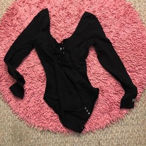 Pink Victoria secret body suit